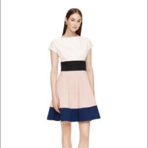 KATE SPADE Colorblock Fiorella Flare Dress